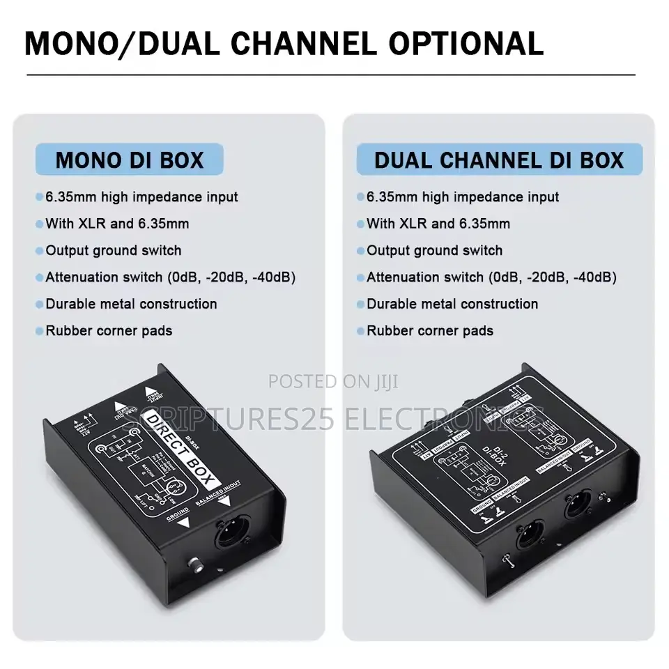 Passive Di Box 1 Channel. 2channels Also Available