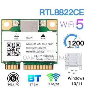 Dual Band Mini Pcie 1200mbps Wifi Card + Bluetooth 4 Laptops Win10/11