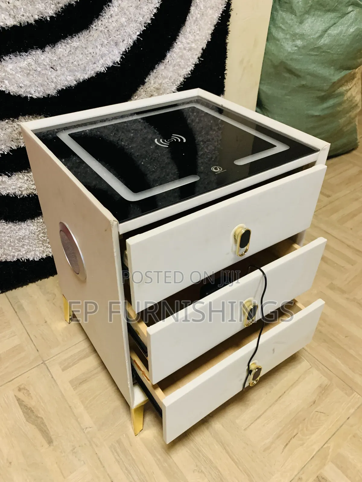 Bedside Drawer With Bluetooth Speaker