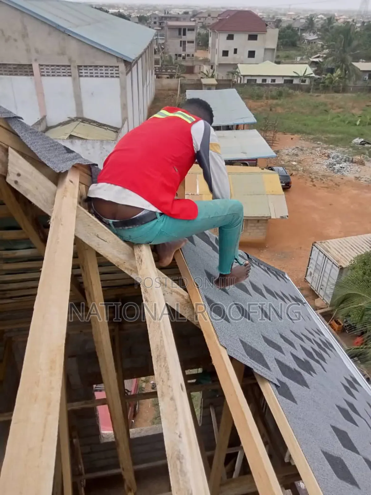 PVC Stone Coated Roofing Installation