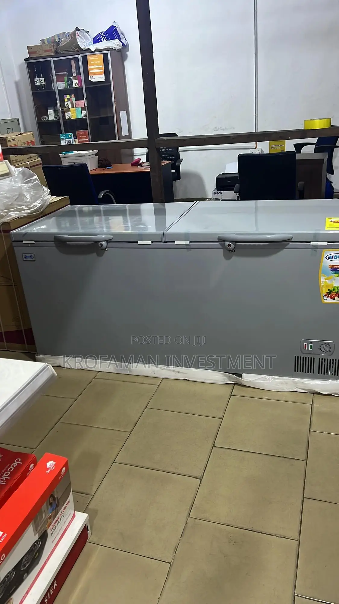 Novo 608litres Double Door Chest Freezer Nv-608cf