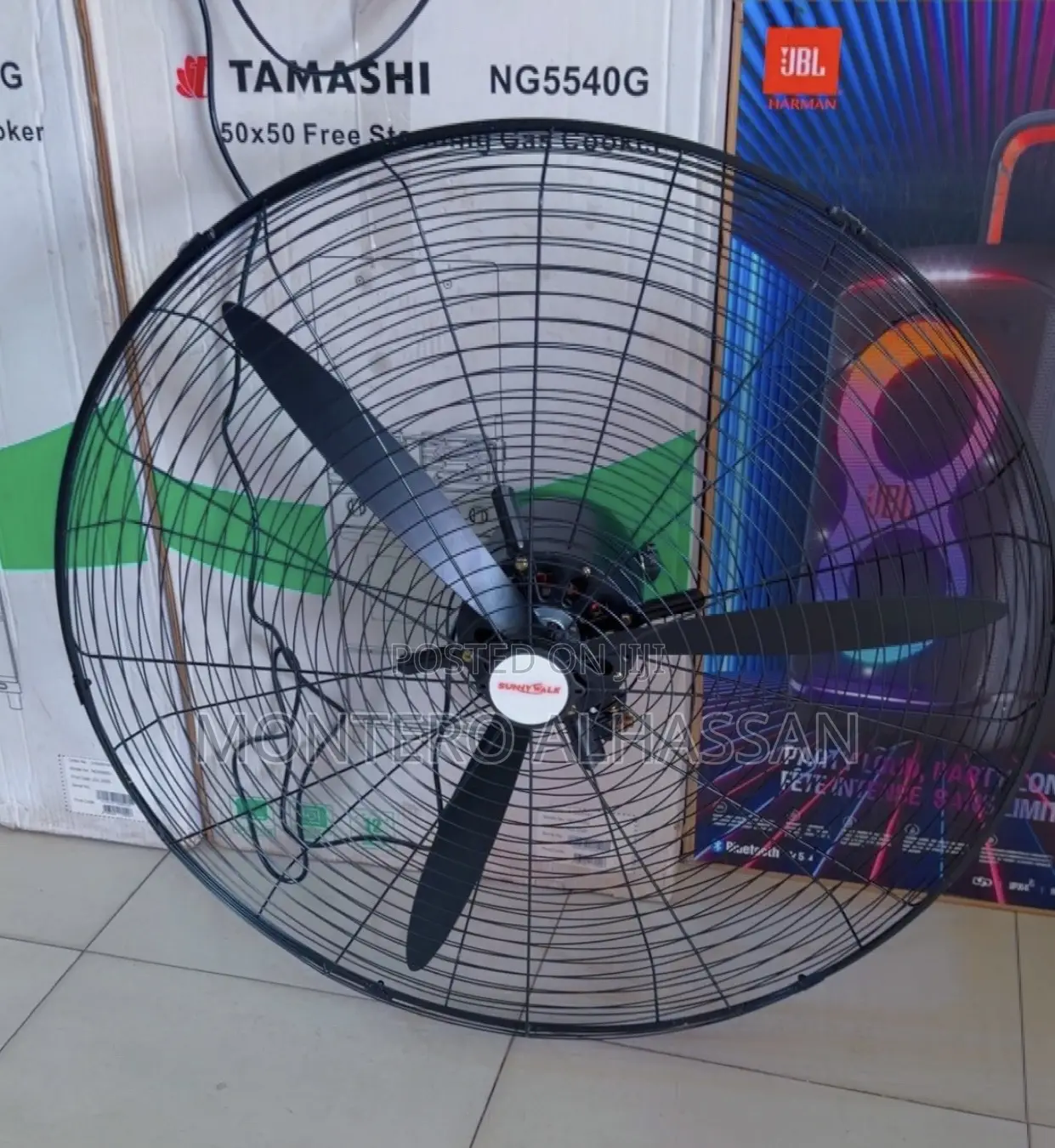 Sunnywalk Industrial Wall Fan 30 Inches
