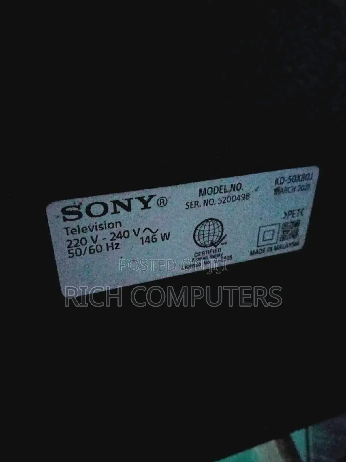 Sony 50inches Smart Tv