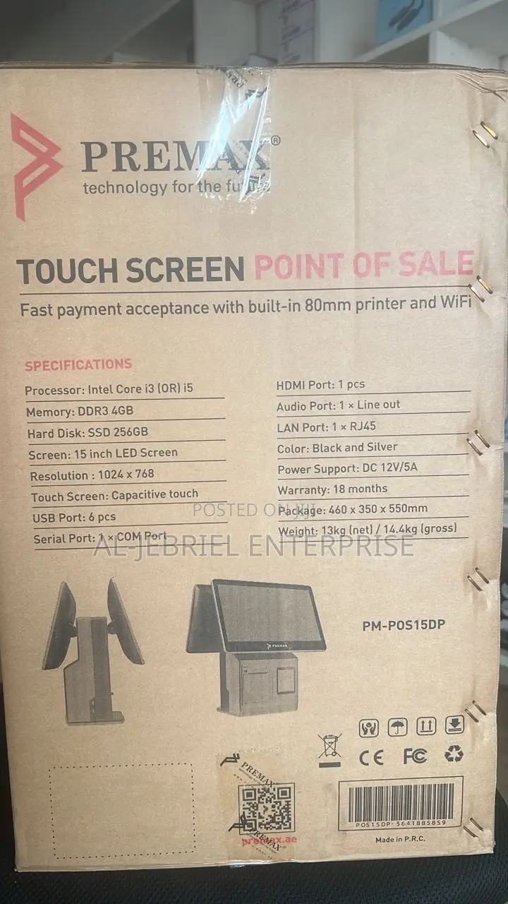 Premax Pos With Dual Screen and Printer