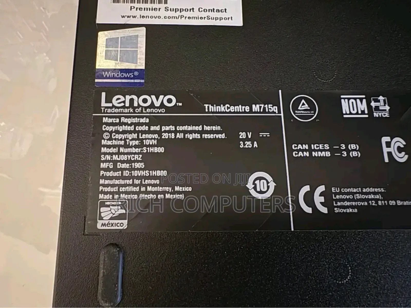 Desktop Computer Lenovo ideacentre AIO 520S 12GB AMD Ryzen 5 SSD 256GB