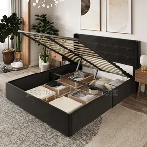 Bd Frame(Double/Full Size)Hydraulic Lift Up Storage Platform Bed