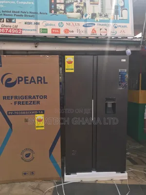 Pearl 436l Side By Side Fridge With Dispenser ( Pf-703sbsixwd-1a)