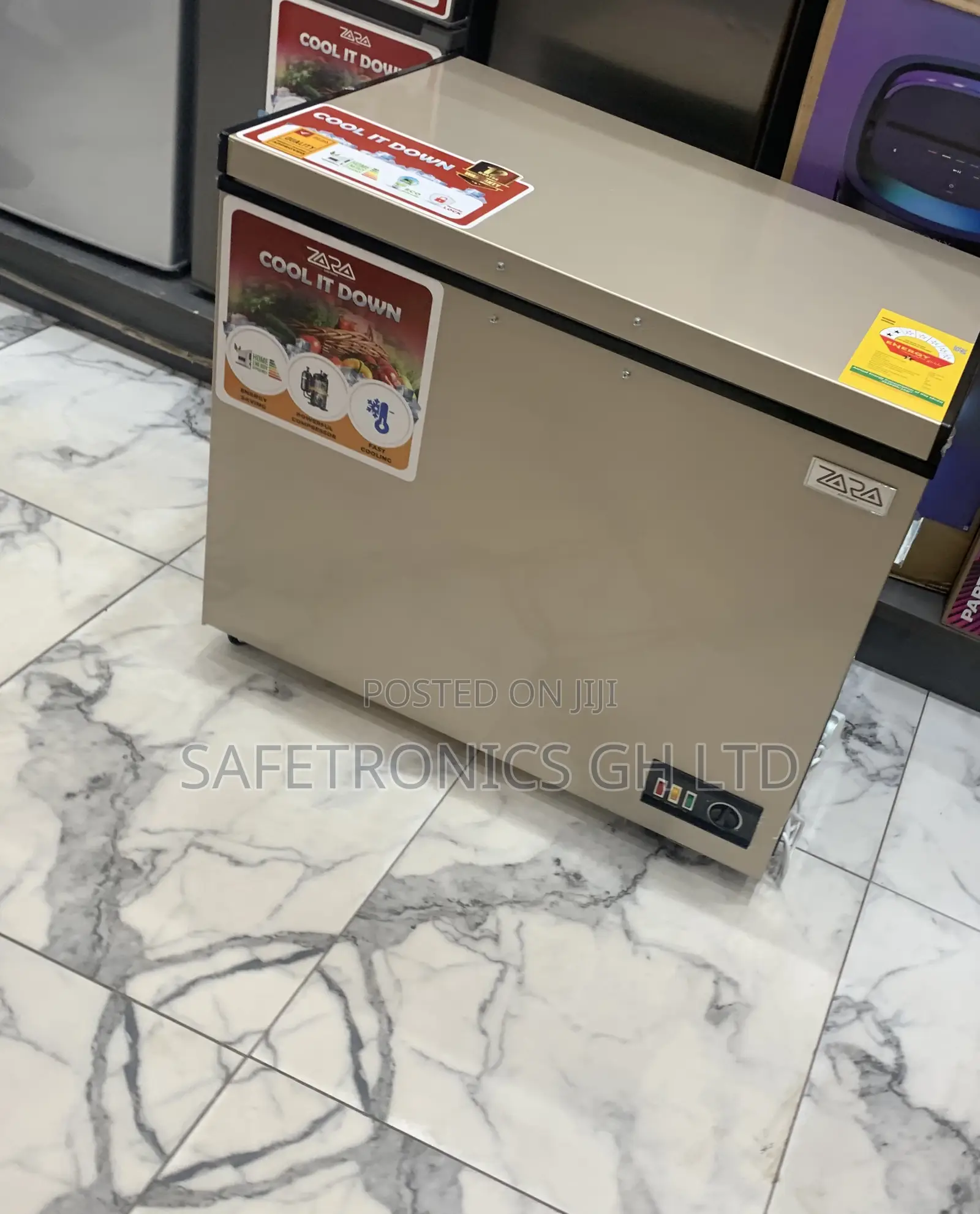 Durable Zara-300flg Singledoor Net Gold 238 Liters Grey Freezer