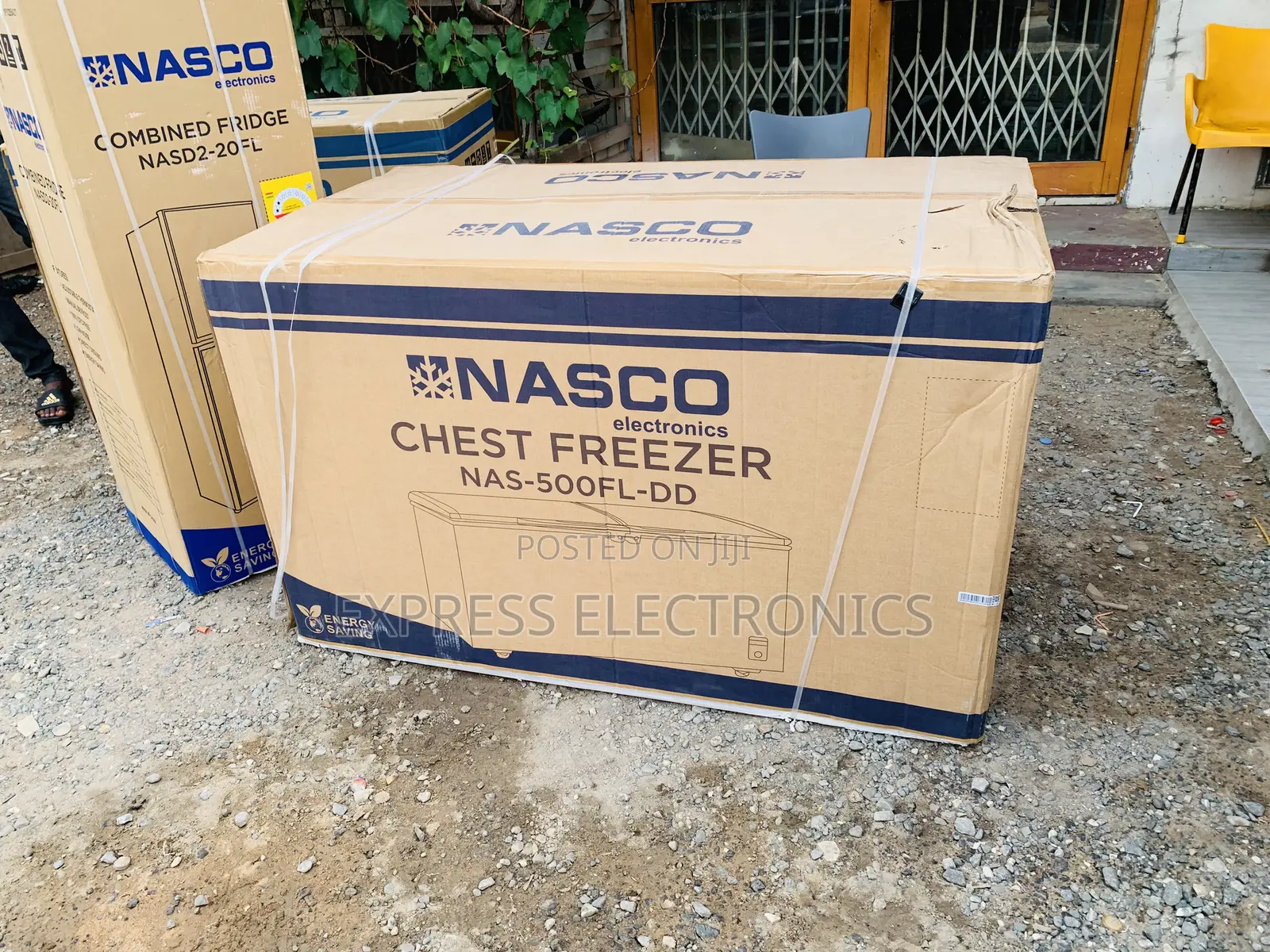 Nasco Chest Freezer Single Door 425l Grey