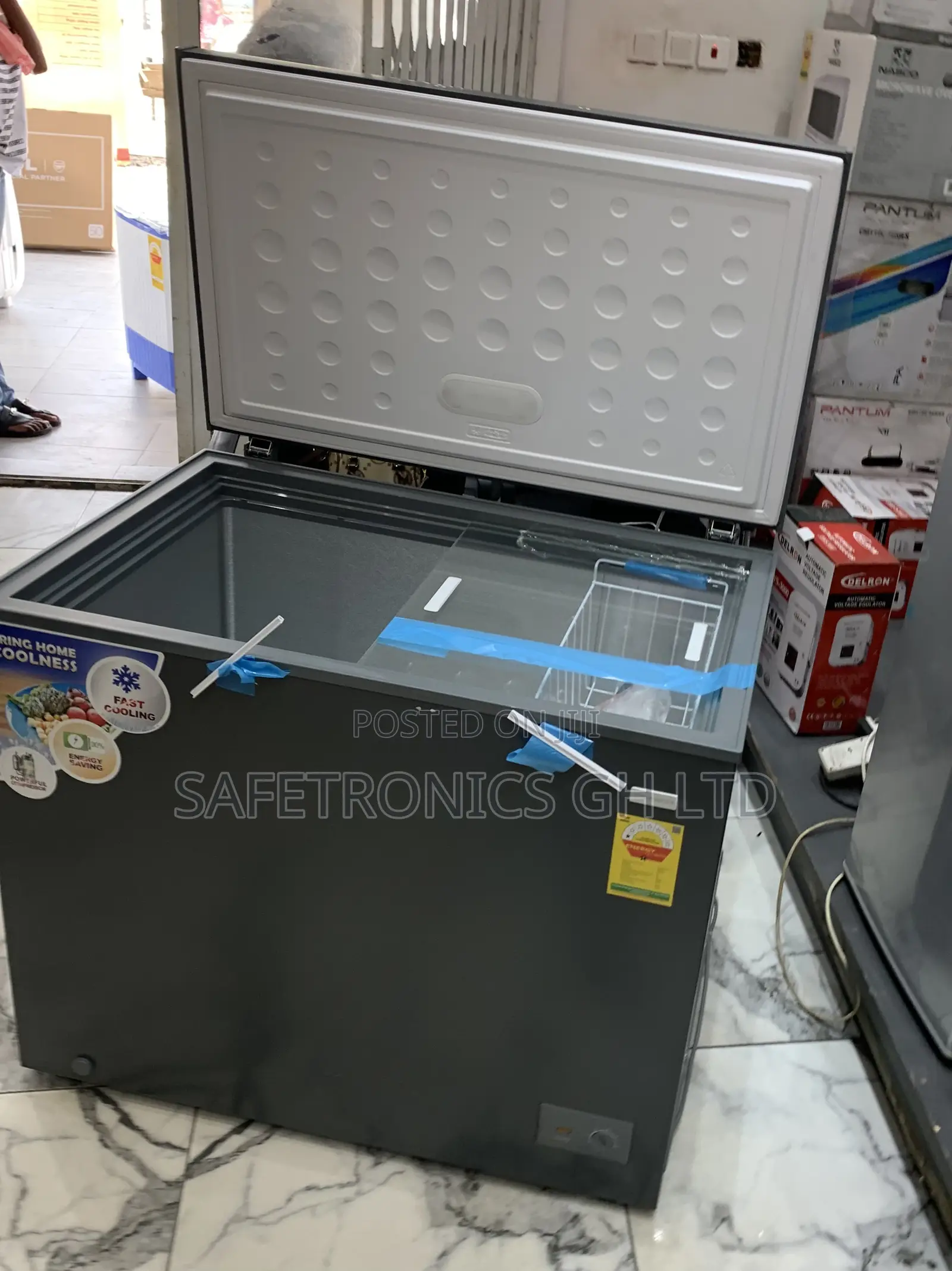 Check Out 251 Liters Singledoor Nas300fl Grey Electric Nasco Freezer