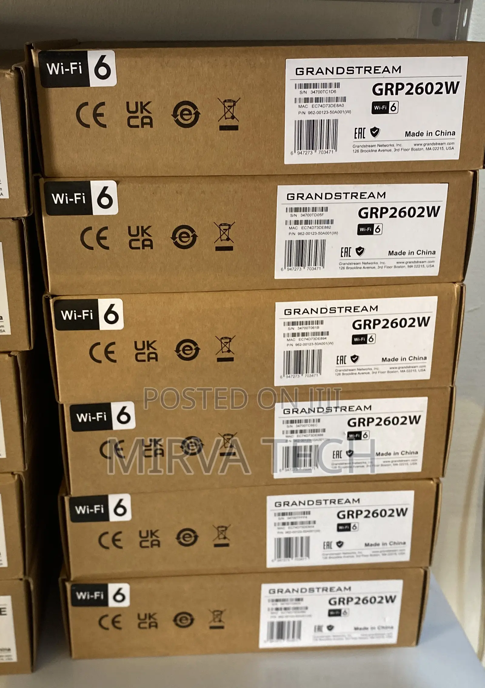 Grandstream Grp2602w Wifi 6 2-line 4-sip Carrier Grade Ip Phone
