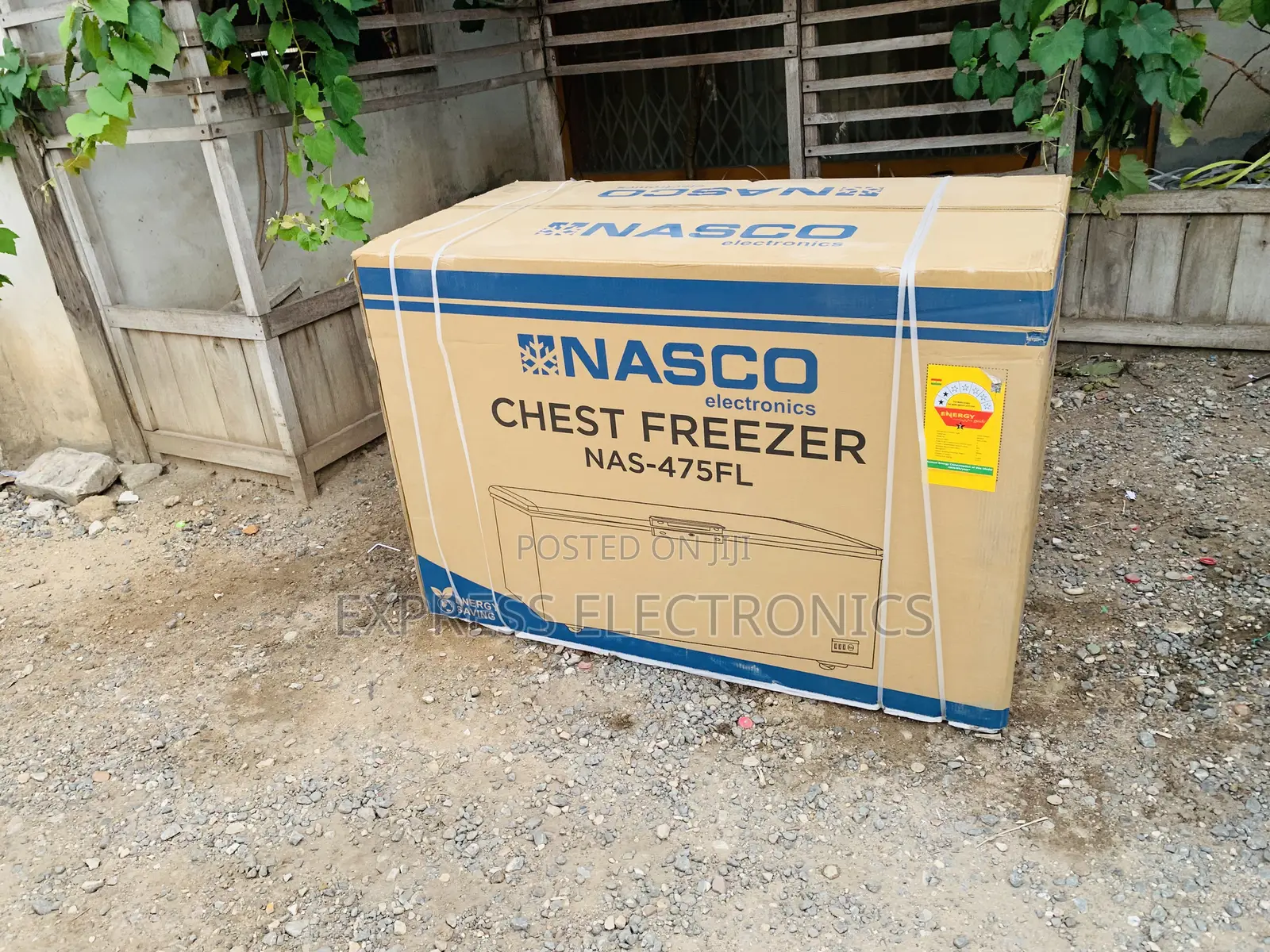 400l Chest Freezer Single Nasco Grey