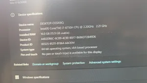 Laptop Asus ROG Strix GL503 16GB Intel Core i7 SSD 256GB