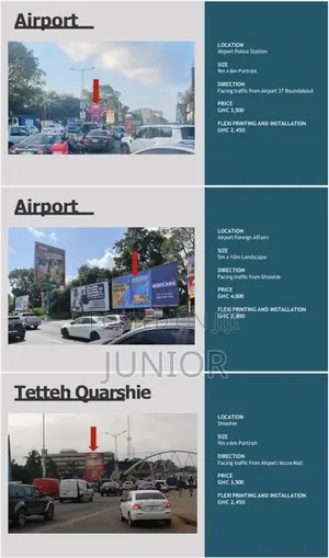 Billboards Accross Accra