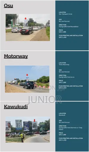 Billboards Accross Accra