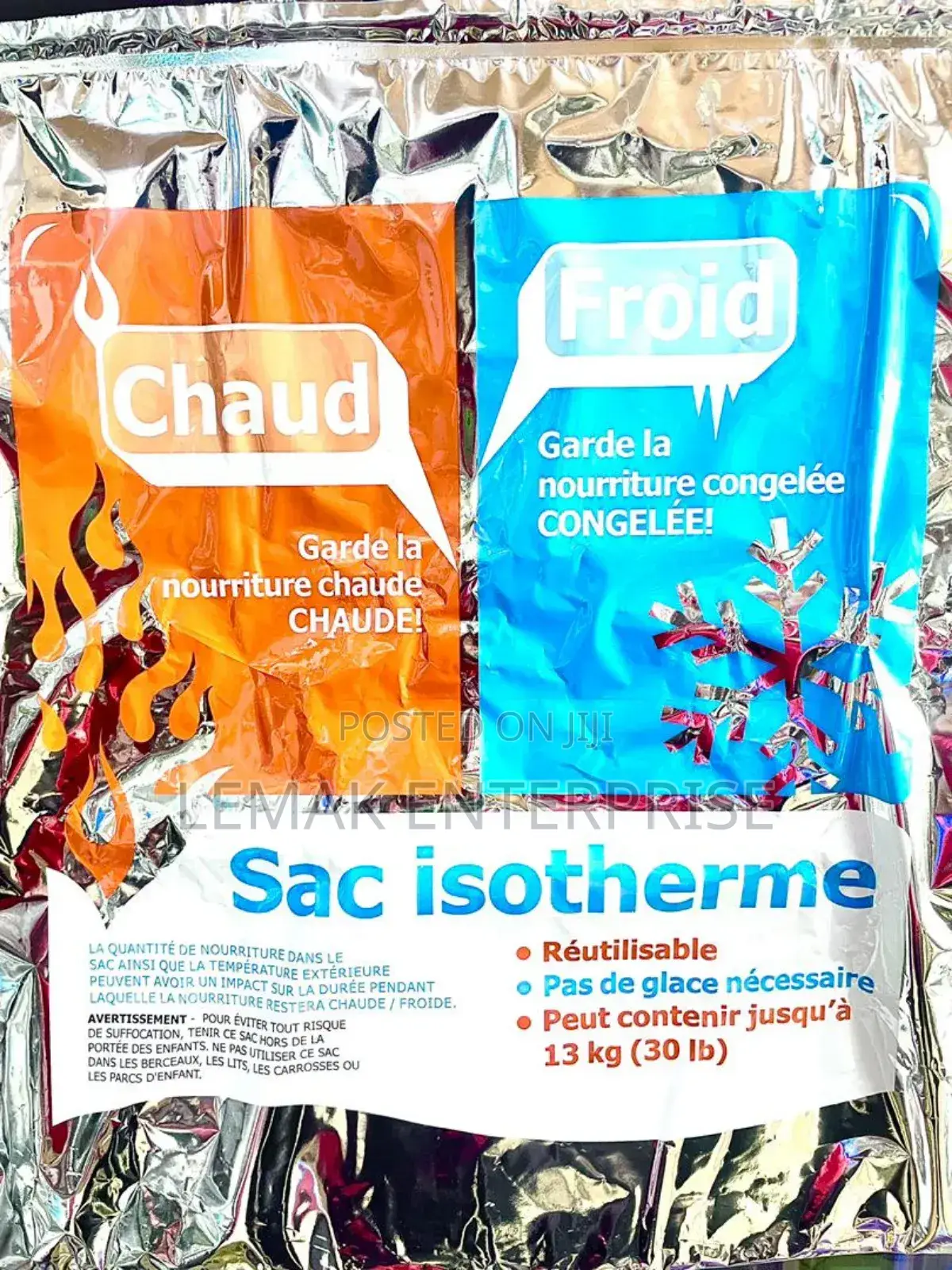 Hot And Cold Frozen Thermal Bag 30lb