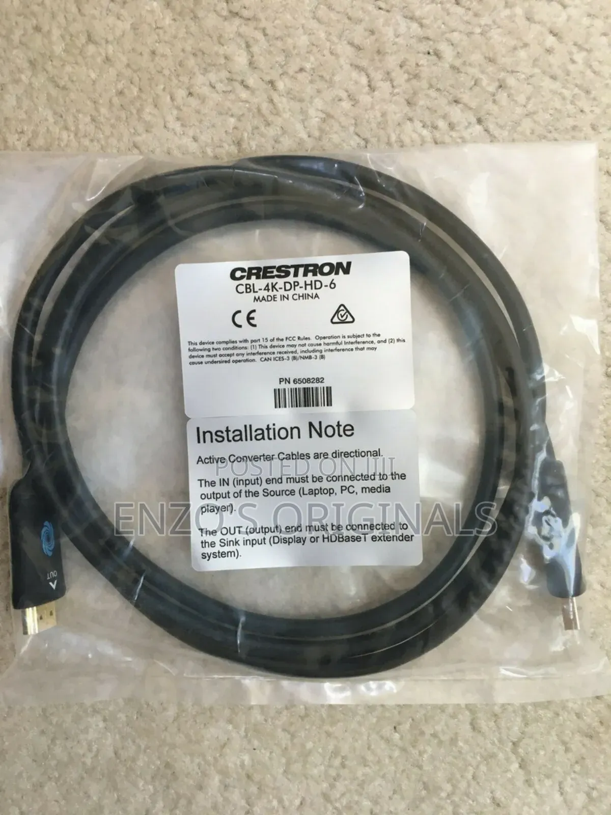 Display Port To Hdmi Cable 4k@60hz Uhd Active Cable High Quality 2m 6f