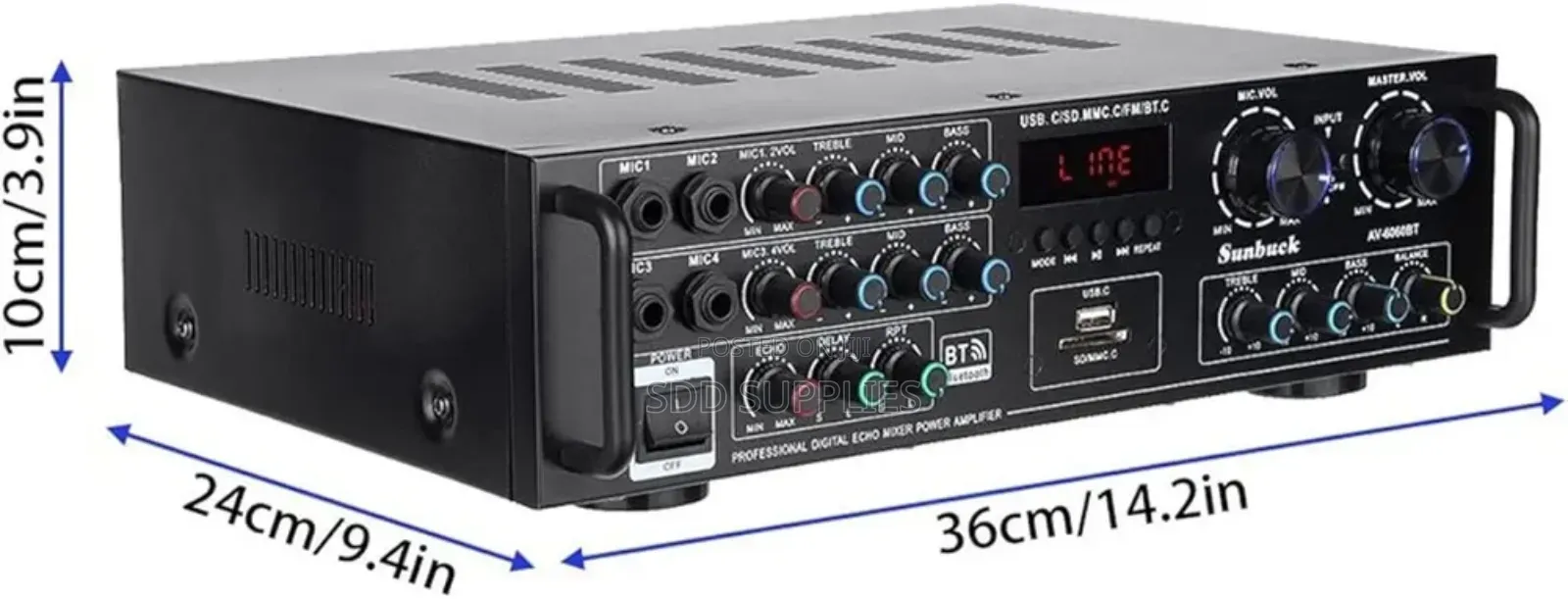 Quality Power Amplifier 5.1 Channel  800 Watts