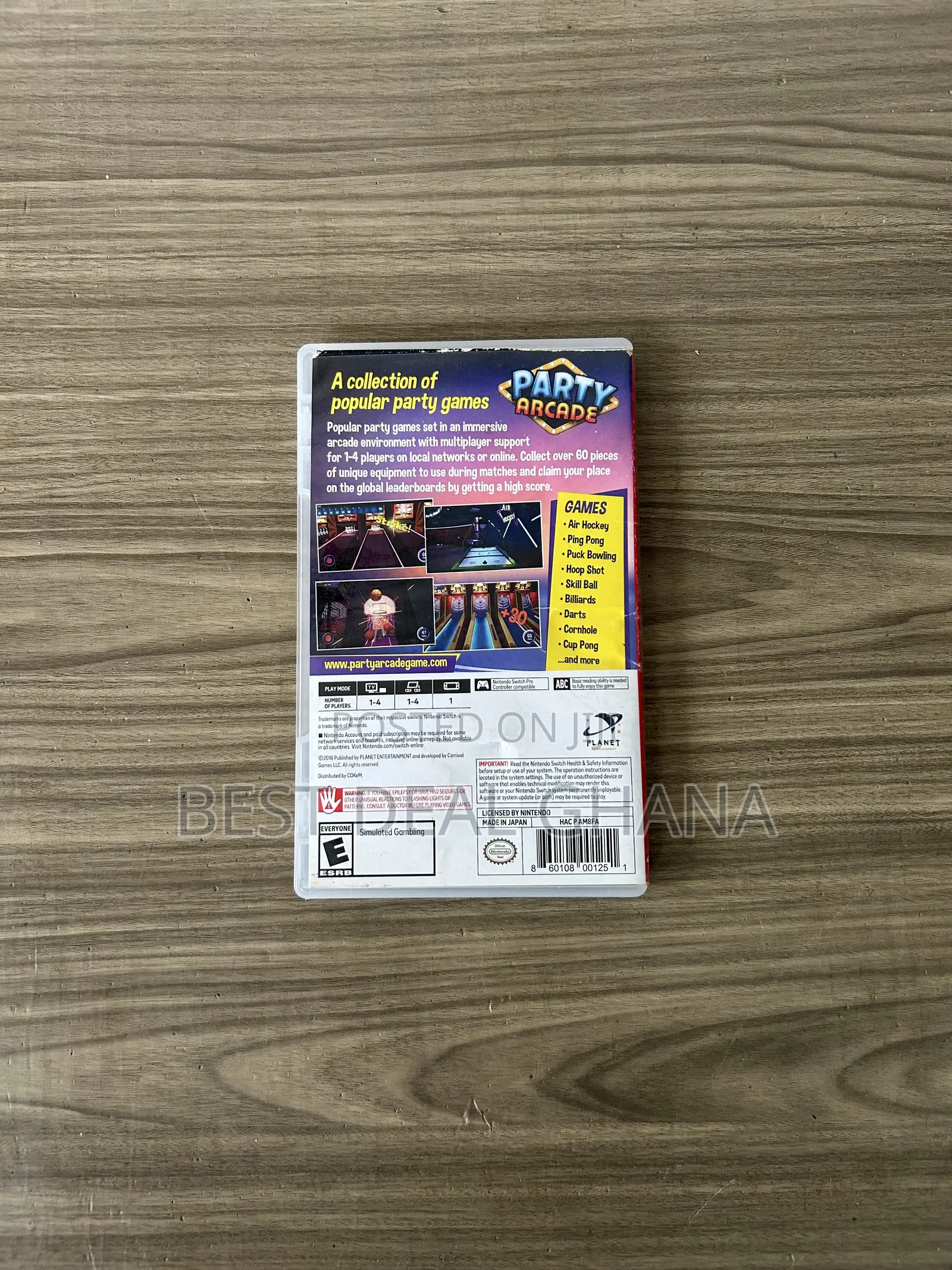 Party Arcade Nintendo Switch Cartridge