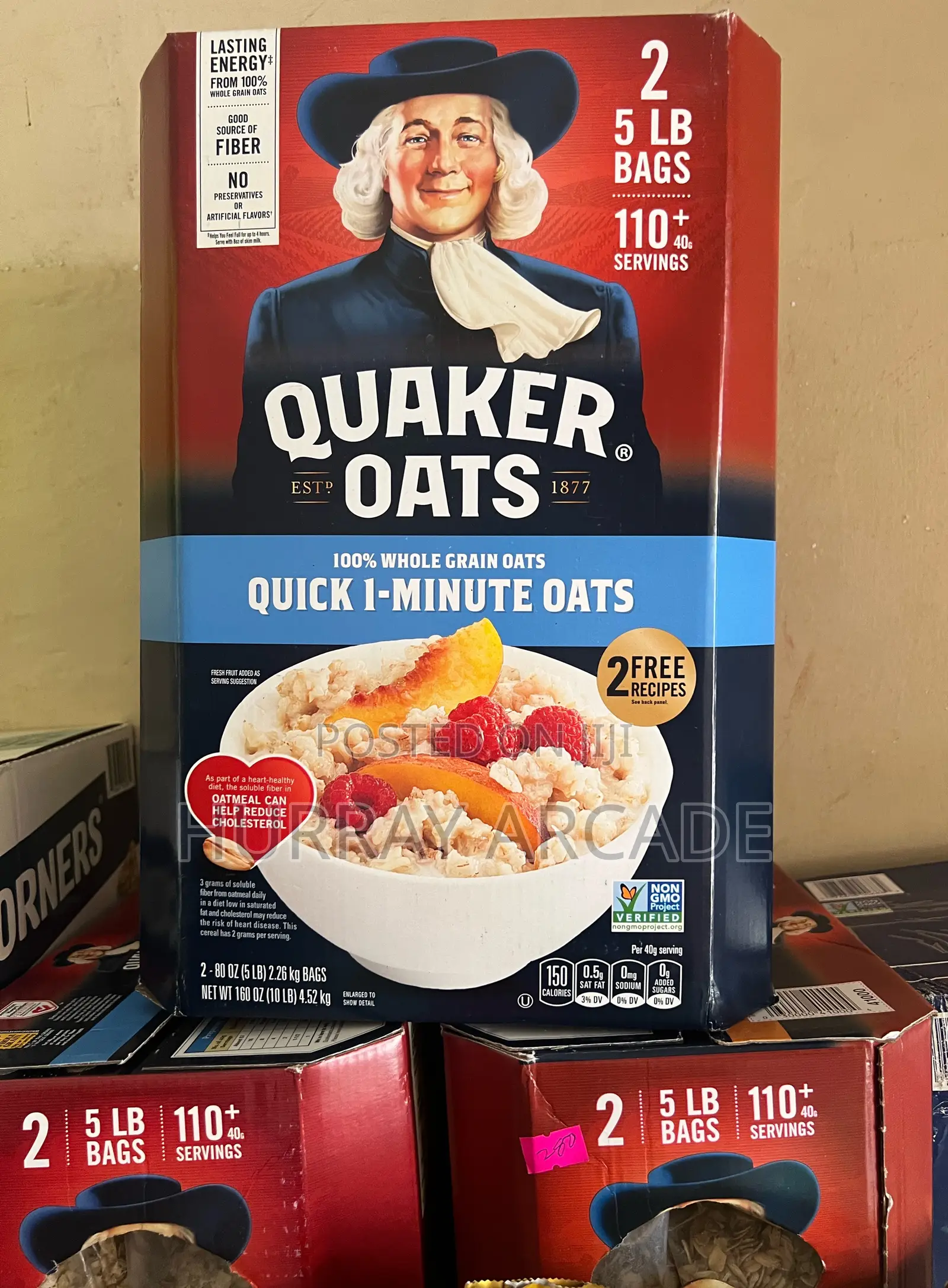 Quaker Oats 2 Bags (4.52kg)