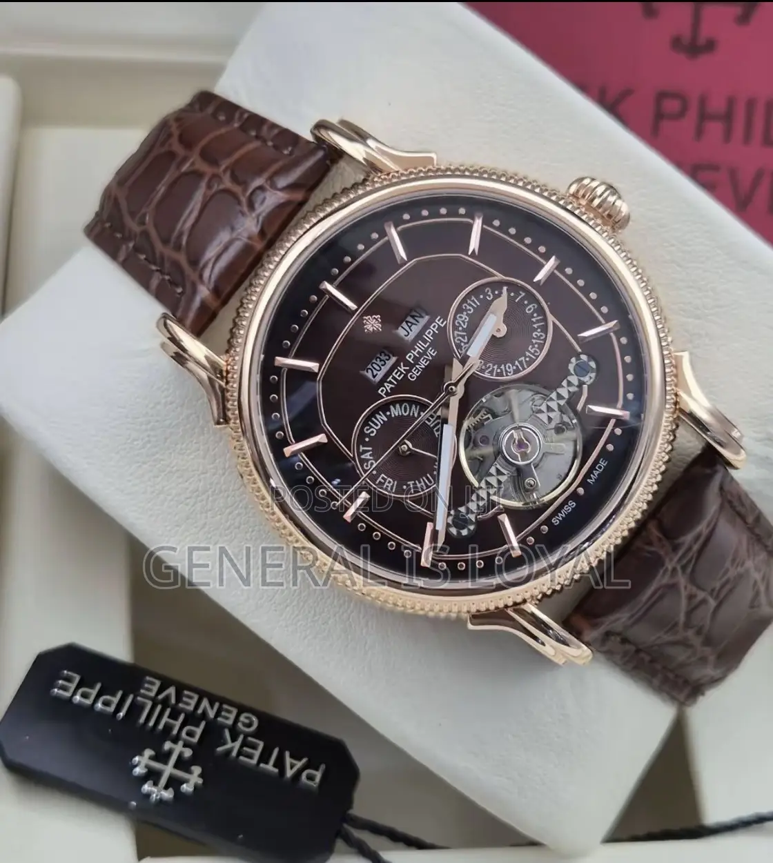 Patek Philippe Calatrava Automatic Men’S Leather Watch