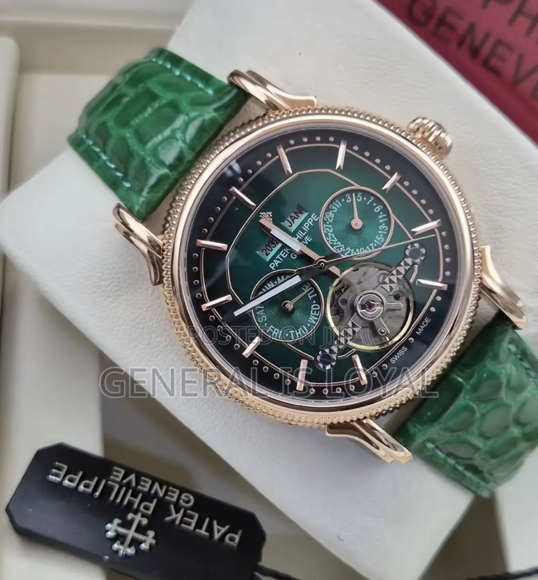 Patek Philippe Calatrava Automatic Men’S Leather Watch
