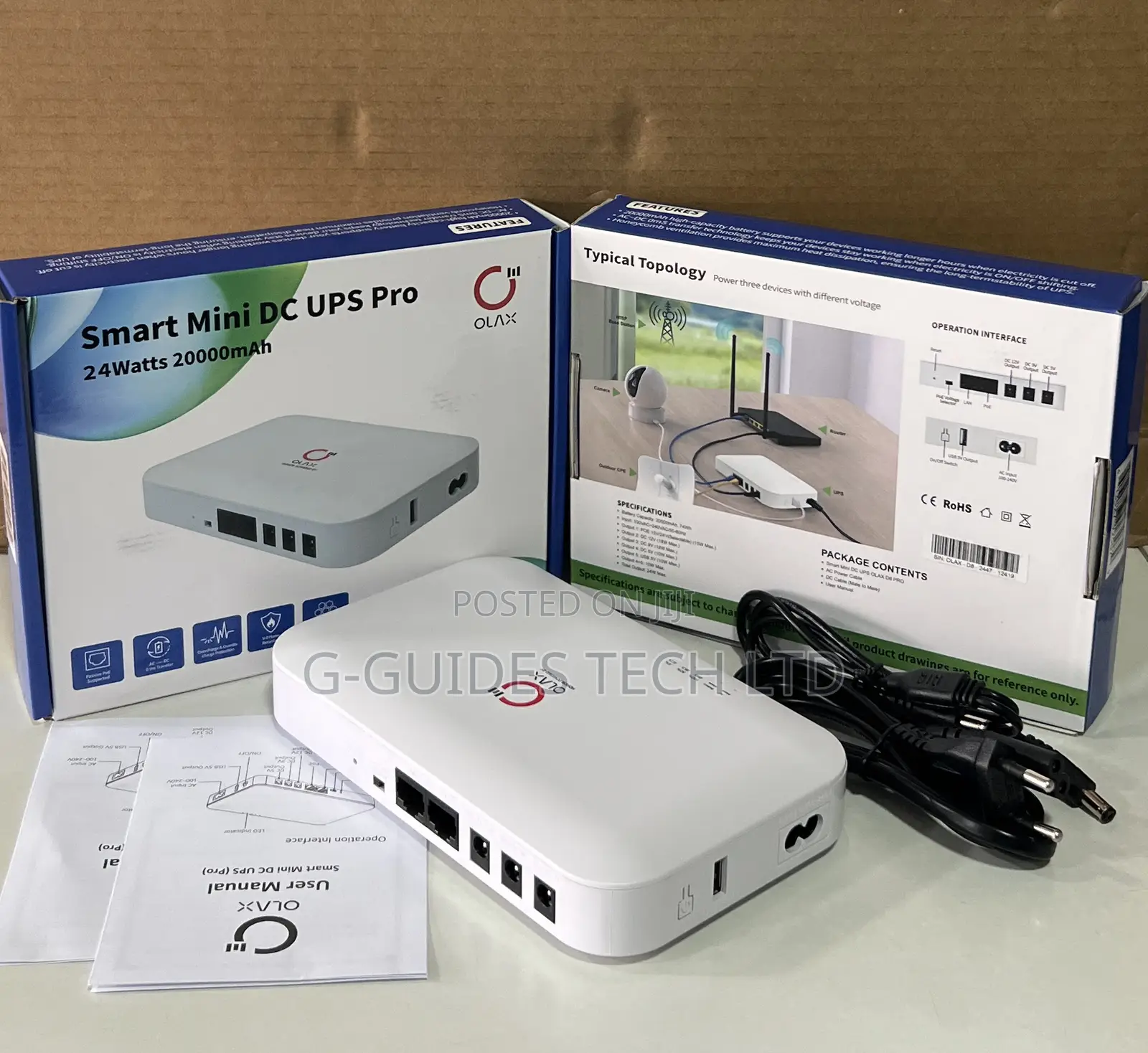 Olax D8 Pro Smart Mini Dc Ups, Backup Power Supply for Routers, CCTV