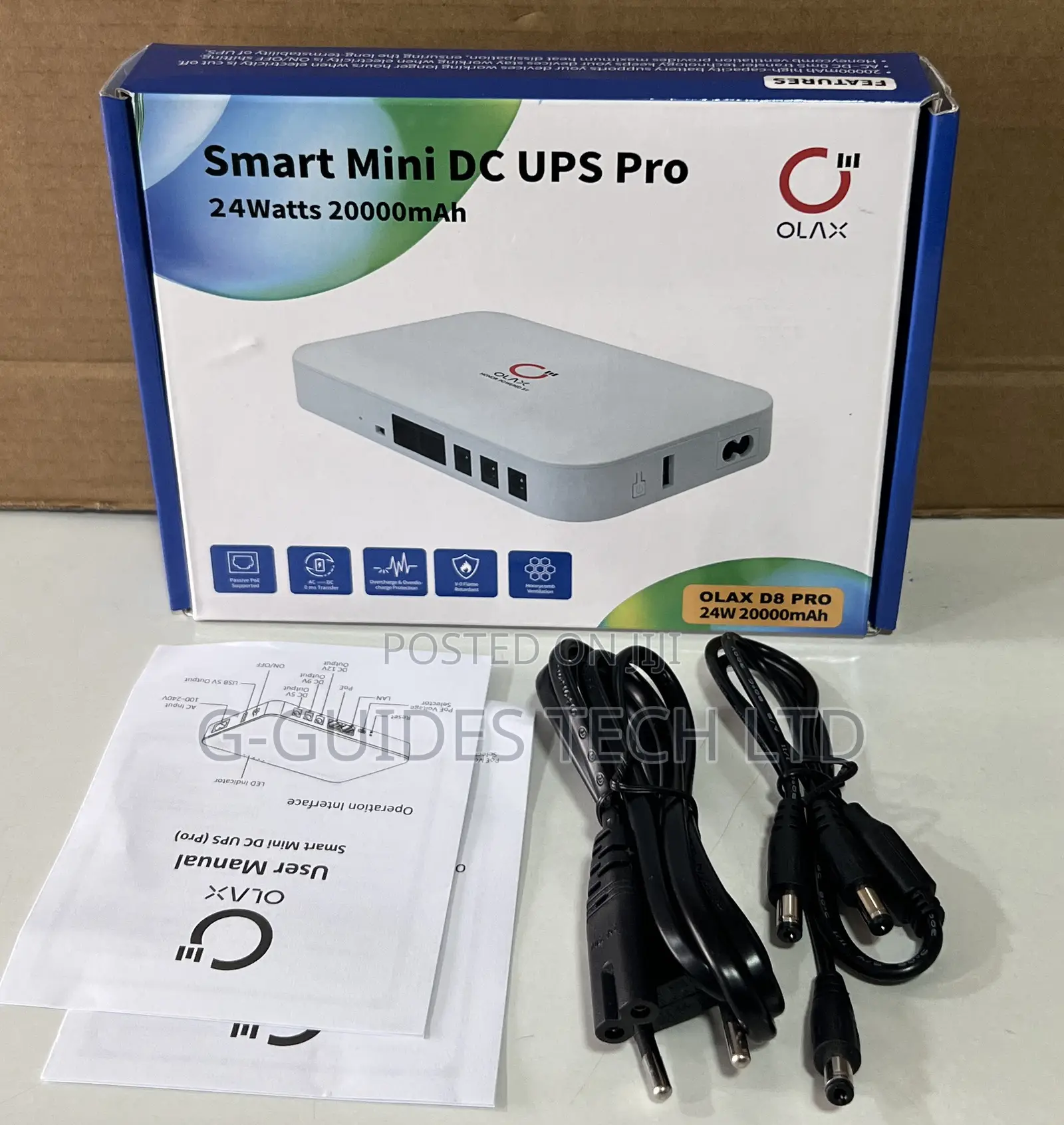 Olax D8 Pro Smart Mini Dc Ups, Backup Power Supply for Routers, CCTV