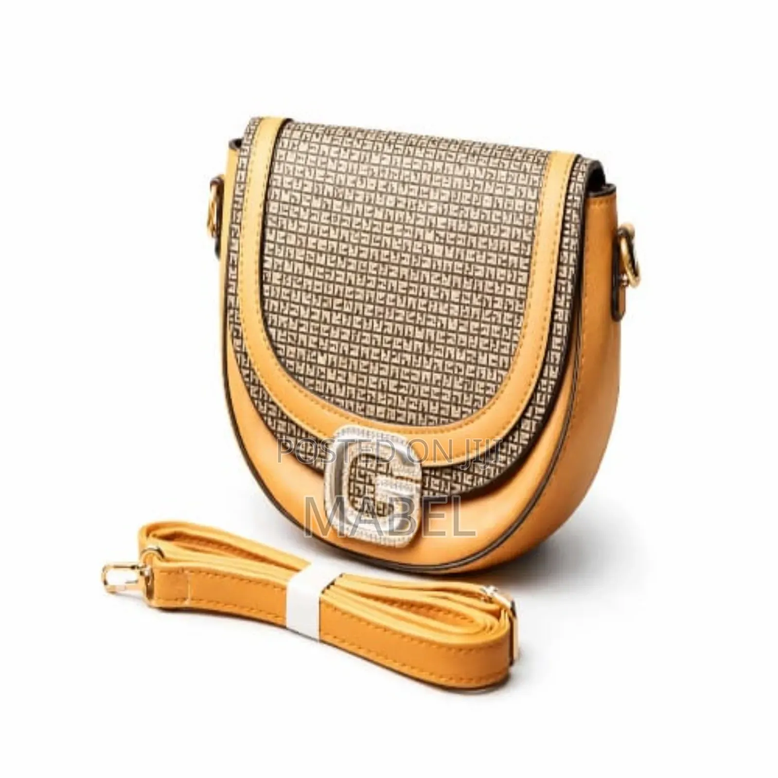 Classic Two-Tone Flap Cross Body Bag