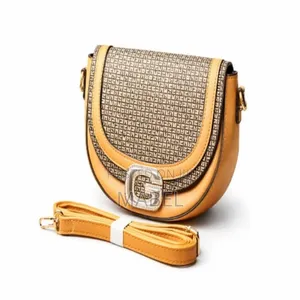Classic Two-Tone Flap Cross Body Bag