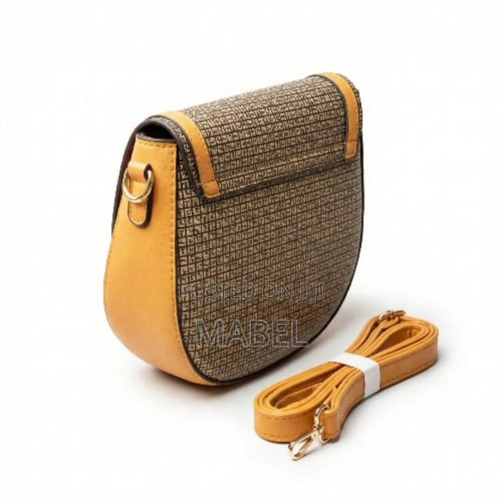 Classic Two-Tone Flap Cross Body Bag