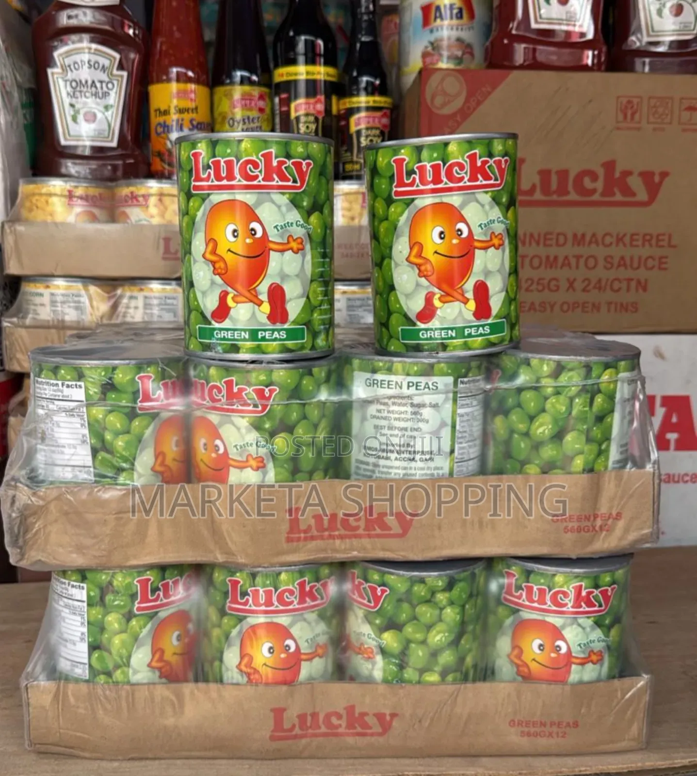 Lucky Green Peas 560gx12