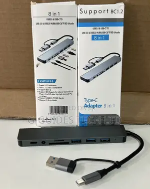 8-in-1 Usb Type-C Adapter , 8-in-1 Usb Type-C Multifunction Adapter
