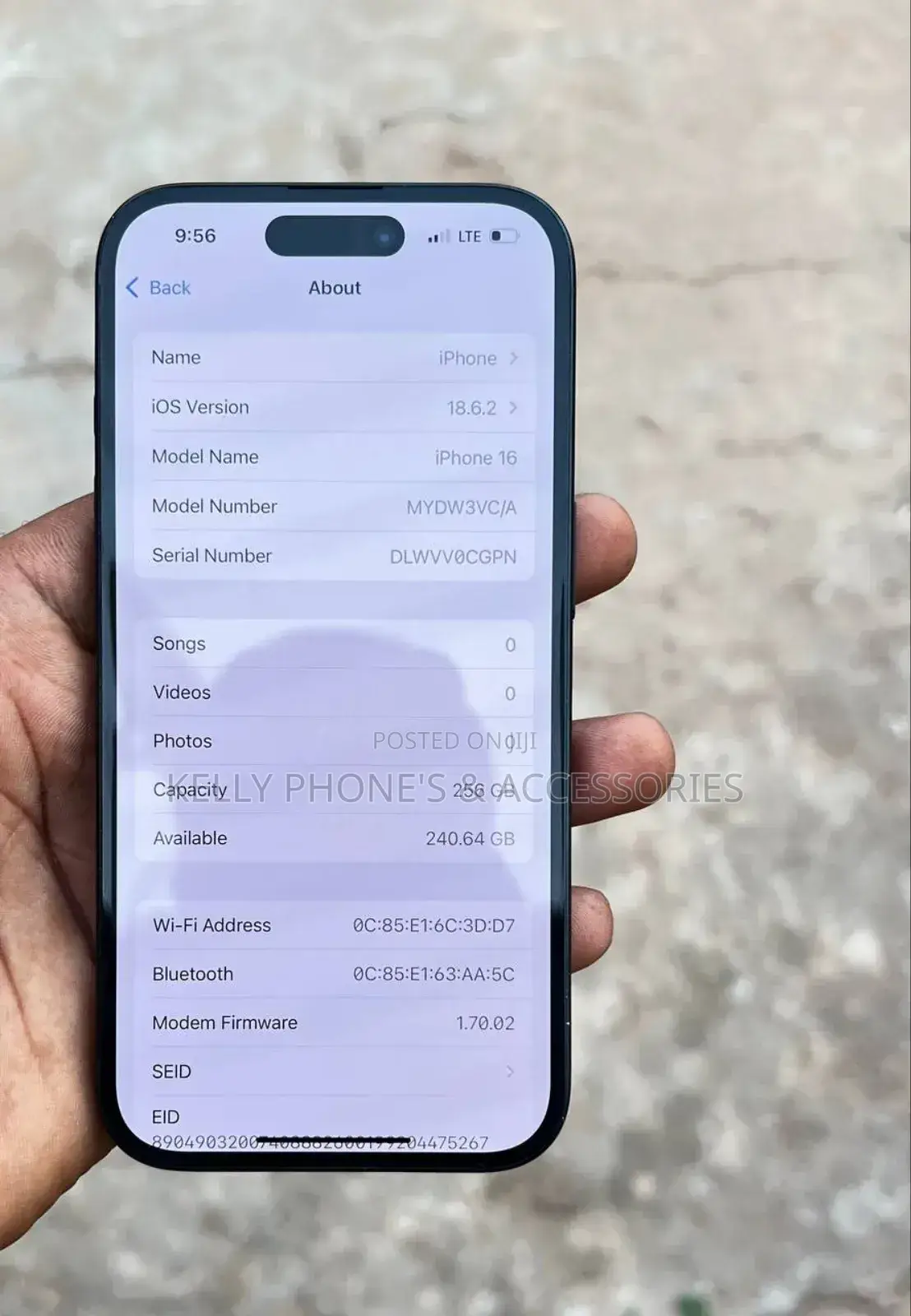 Apple iPhone 16 256 GB Blue