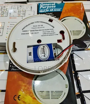 Smoke Detector Wireless Standalone With 9v Battery