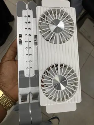 Metal Folding Laptop Stand With Radiator RGB Fan