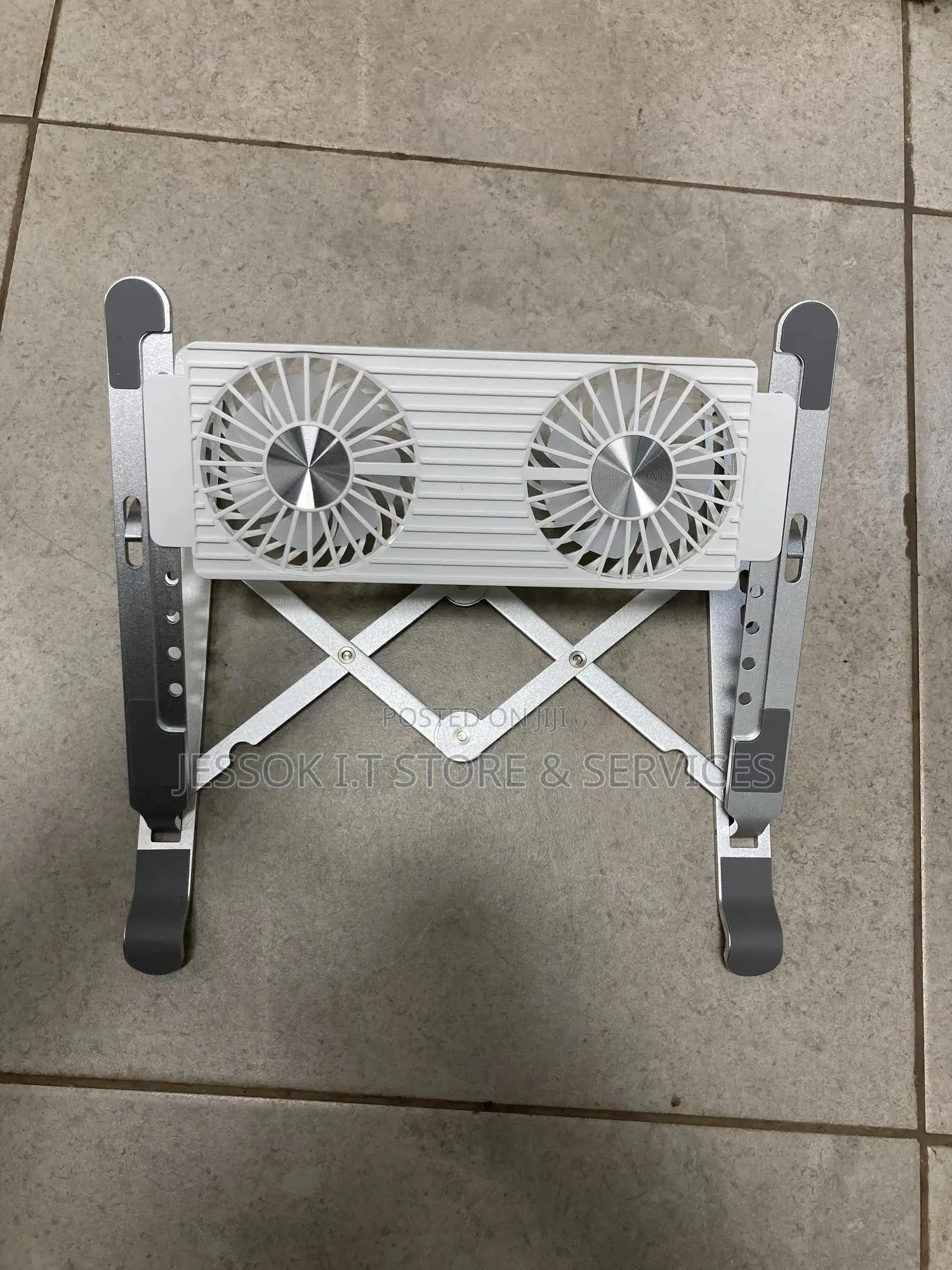 Metal Folding Laptop Stand With Radiator RGB Fan