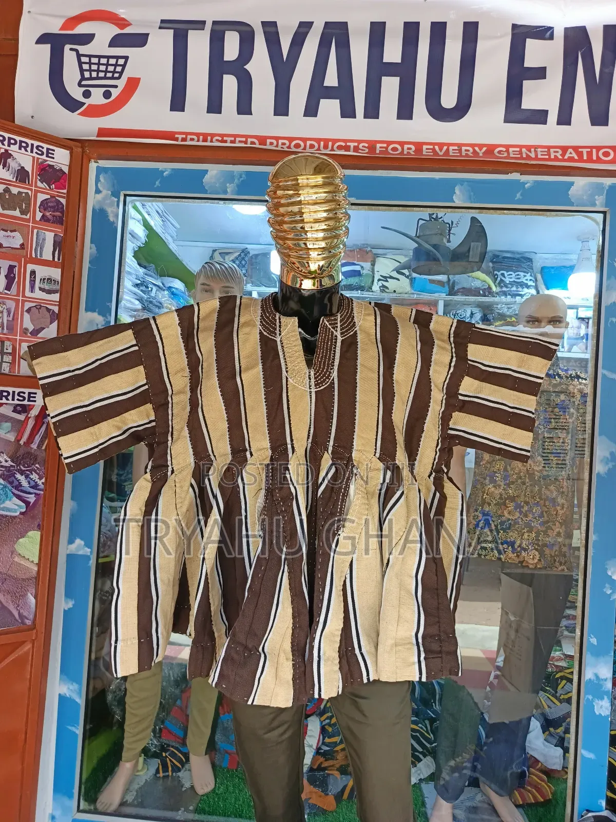 Premium Ghanaian Smock for Men – Tryahu Smock Price in Accra
