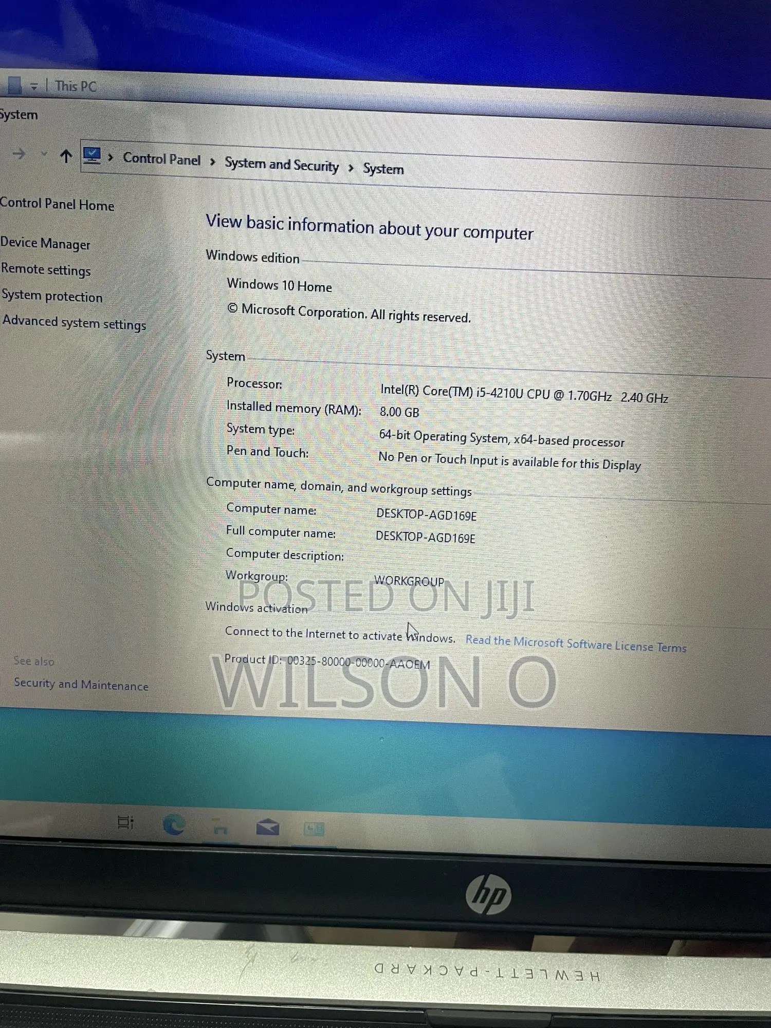 Laptop HP Pavilion 17 8GB Intel Core i5 HDD 160GB