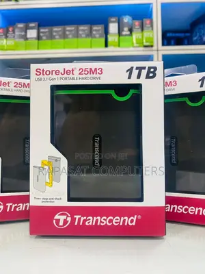 Transcend 1tb Usb3.1 Gen1 Portable Hard Drive (Sata External HDD 2.5")