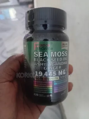 Sea Moss, Black Seed Oil, Ashwagandha, and Ginger