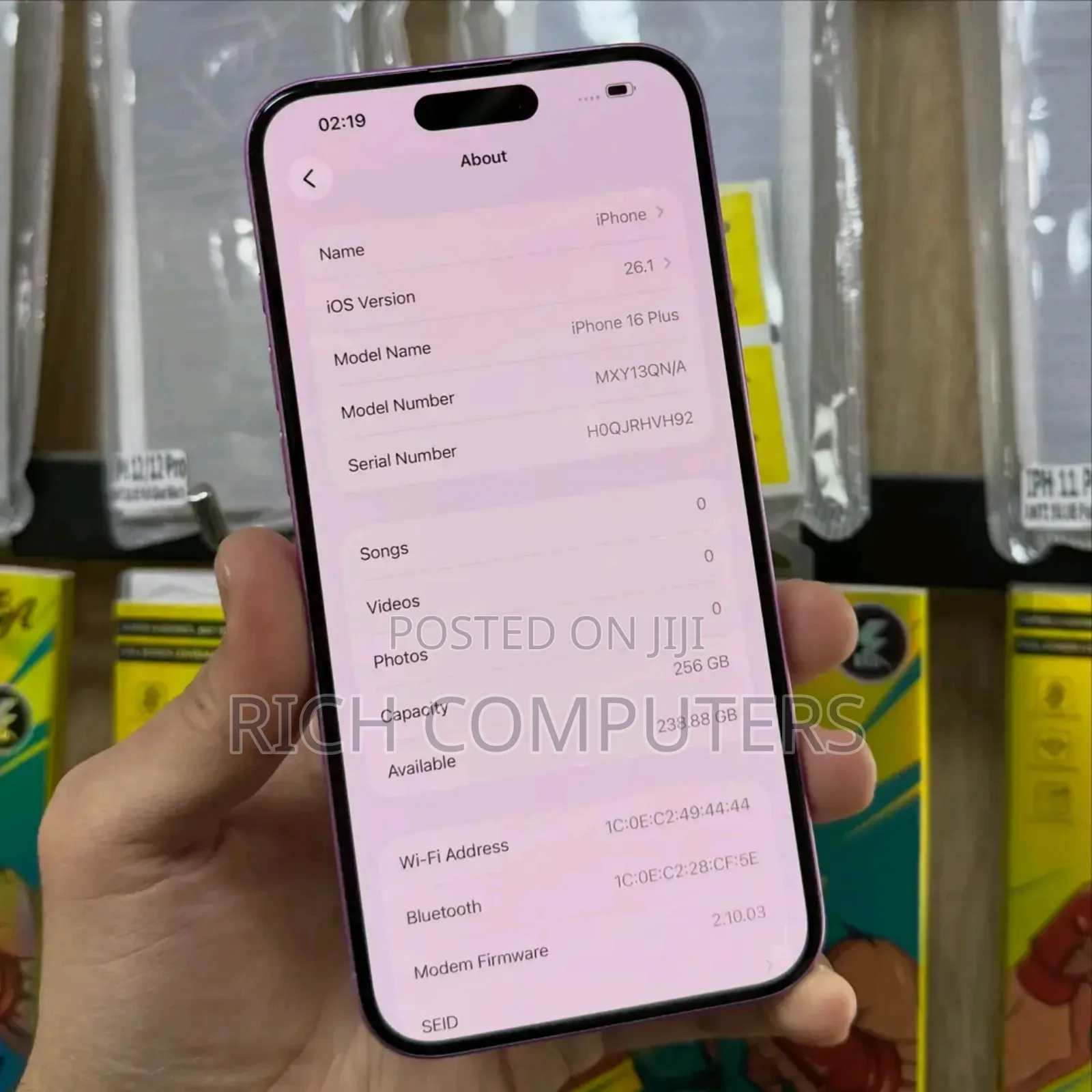 New Apple iPhone 16 Plus 256 GB Pink