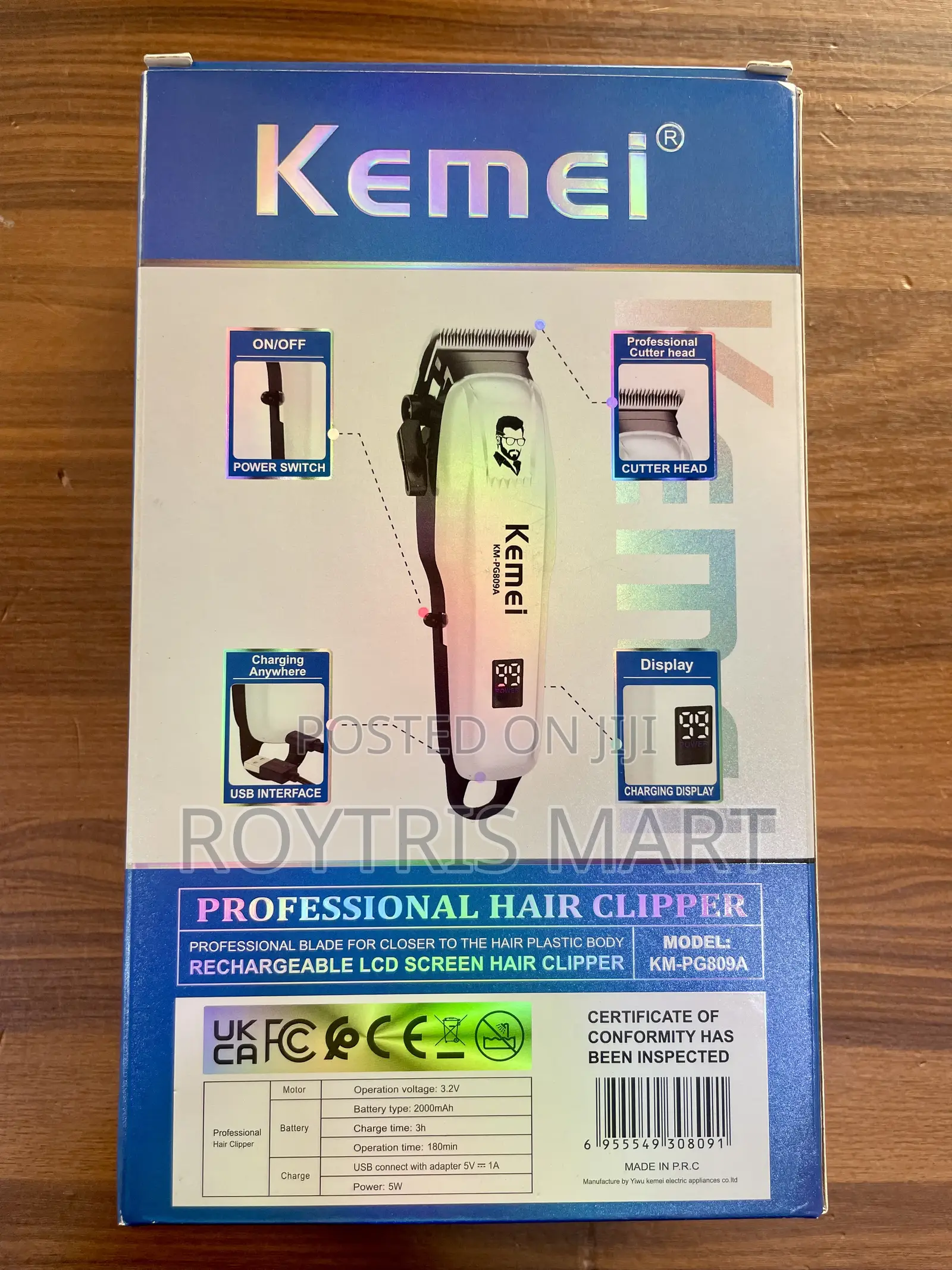 Cordless Kemei Hair Clipper