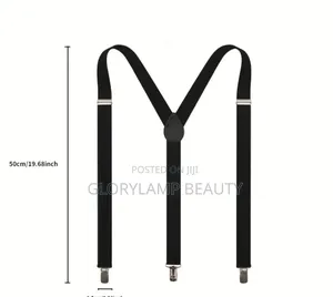 Adjustable Elastic Y-Back Suspenders Bow Tie – Groom Office Wear