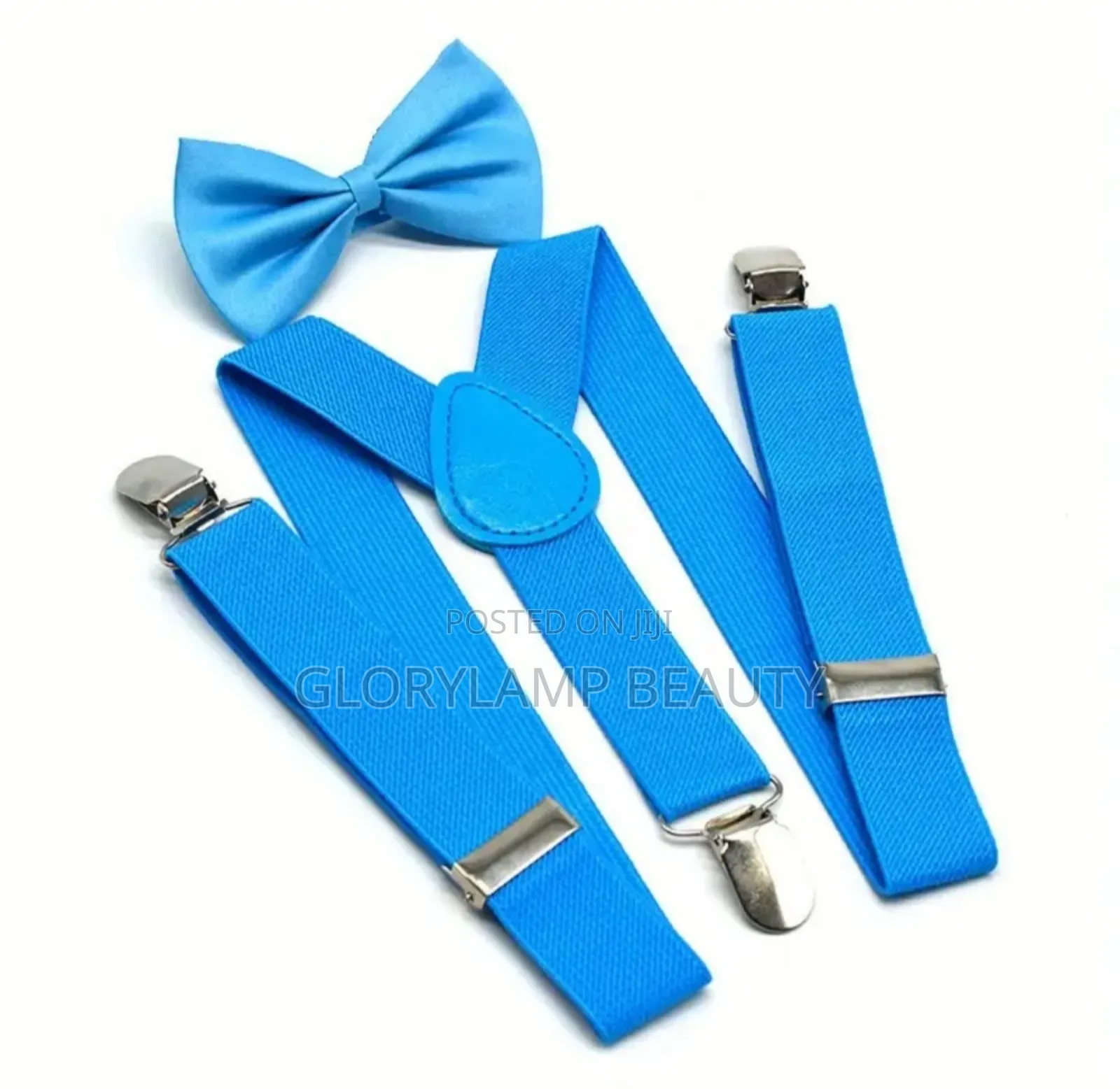Adjustable Elastic Y-Back Suspenders Bow Tie – Groom Office Wear