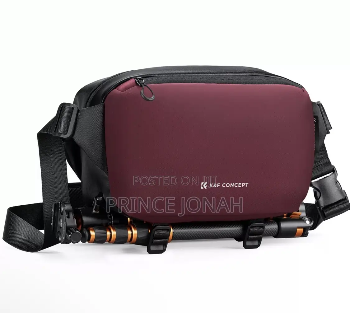 K F Concept 2 In 1 Camera Dlsr Shoulder Bag Backpack Wine Black Large