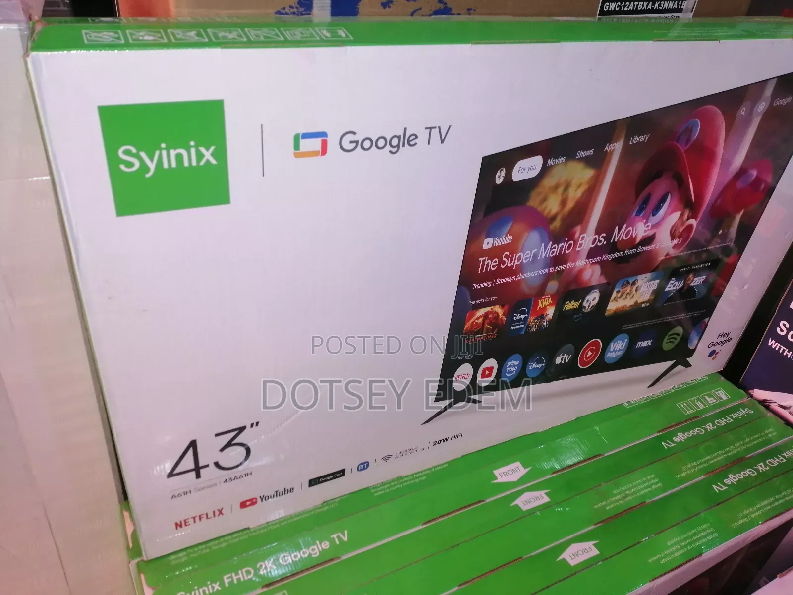 Syinix Google Smart 43 Inches Tv's