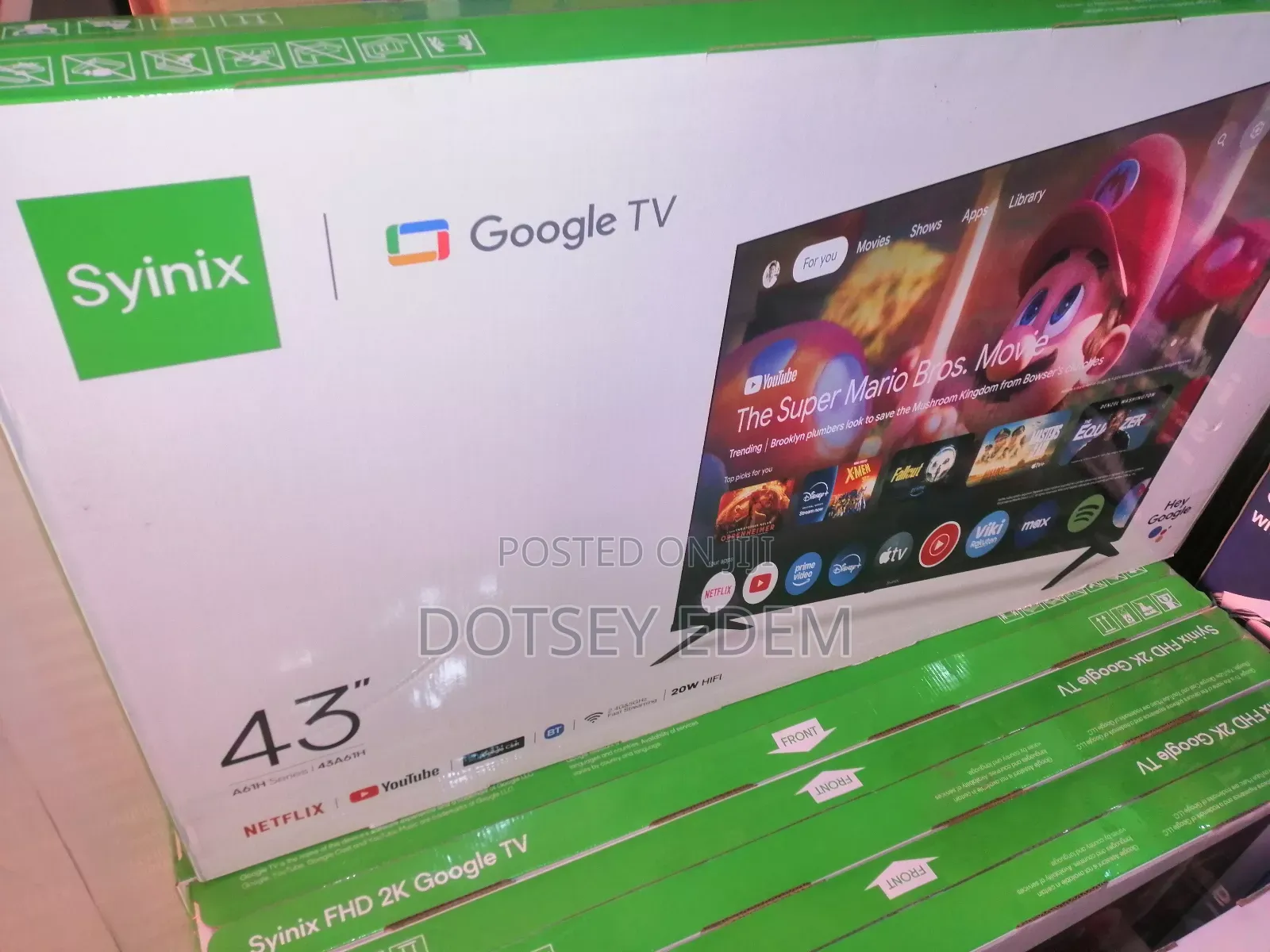 Syinix Google Smart 43 Inches Tv's