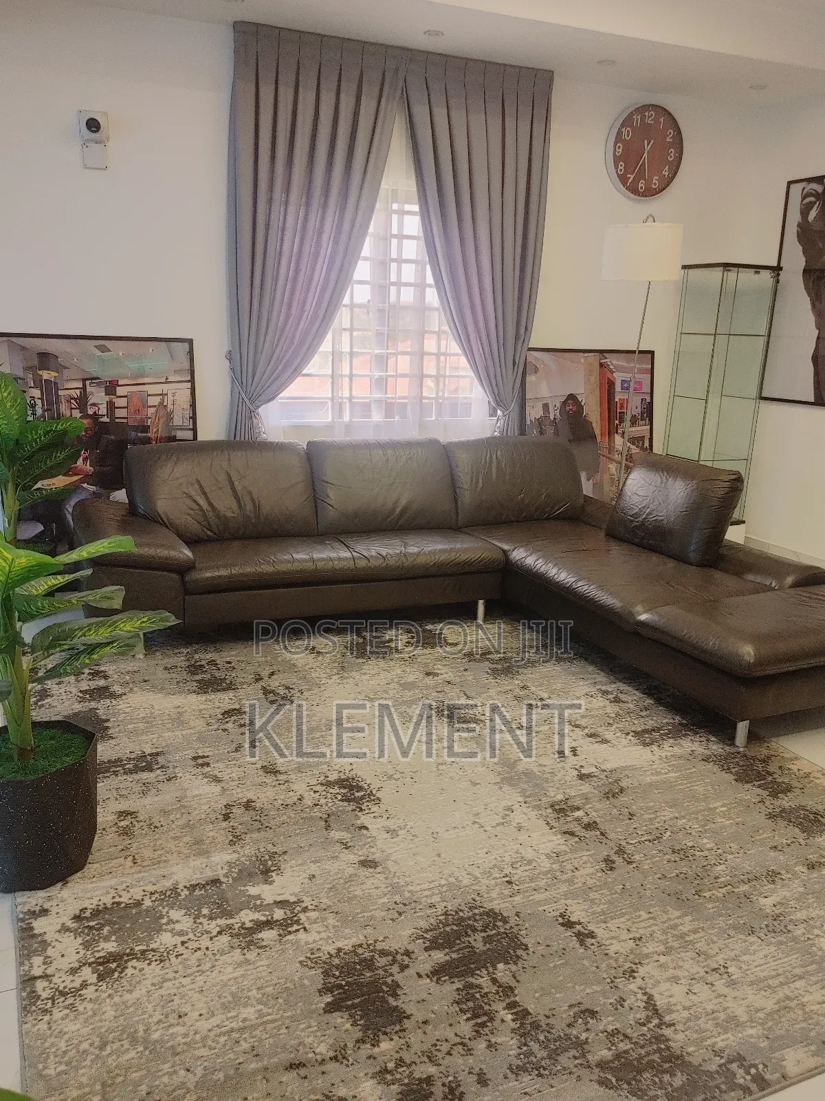 L Shape Uk Used Leather Sofa