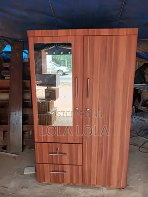A 2-Door Wardrobe With Mirror and 2 Lower Drawers